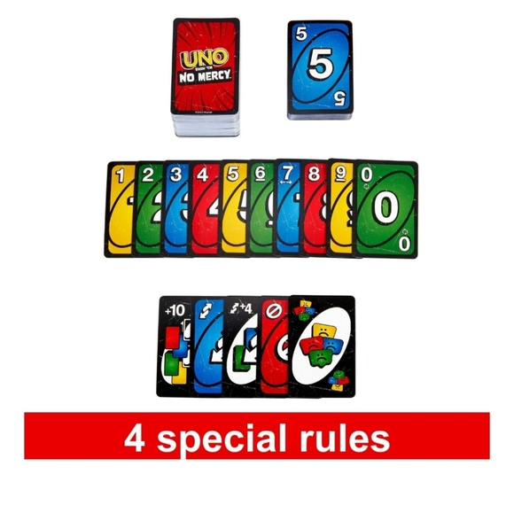 UNO Show ‘Em No Mercy Brutal Ruthless Unapologetic Card Game NEW - Picture 9 of 9